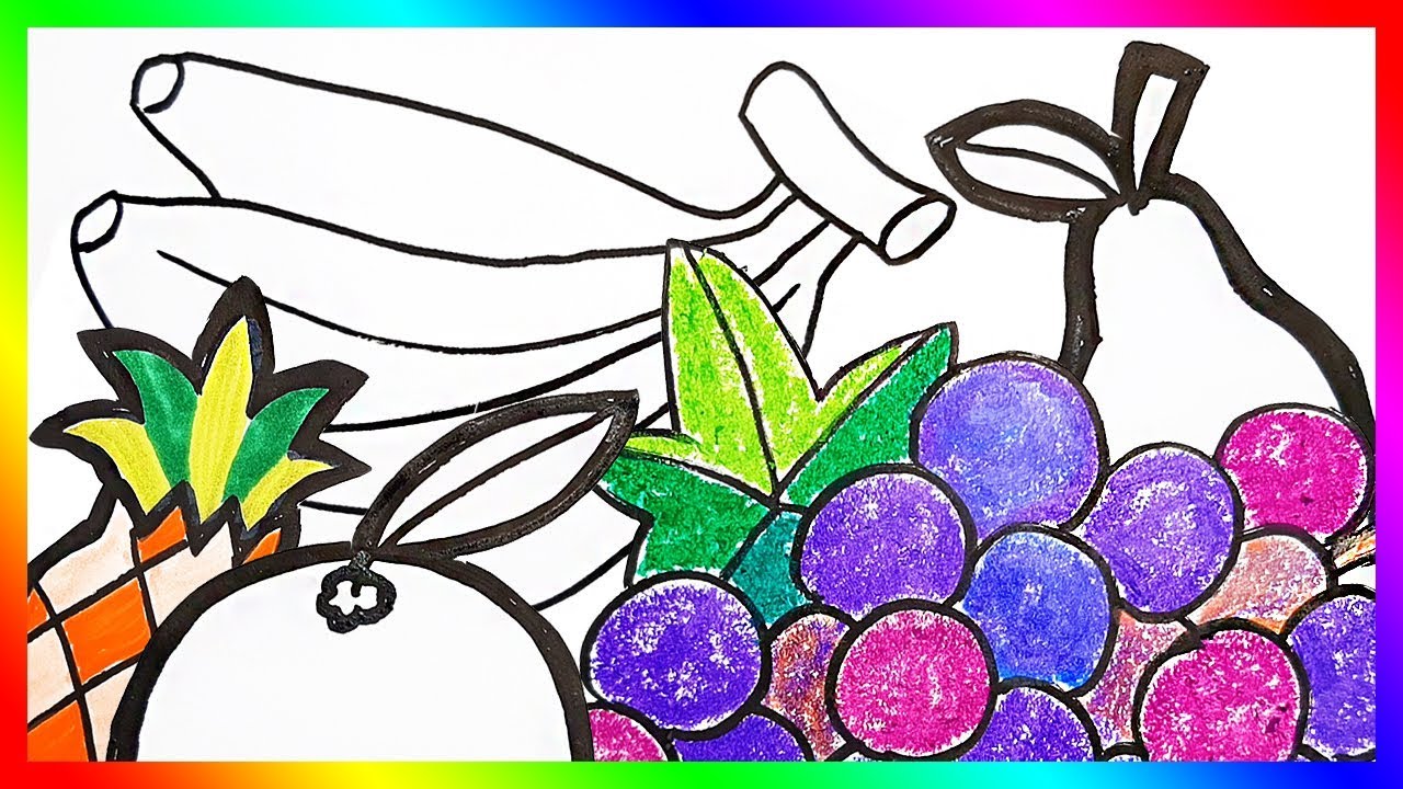 1280x720 How To Draw Fruits Coloring