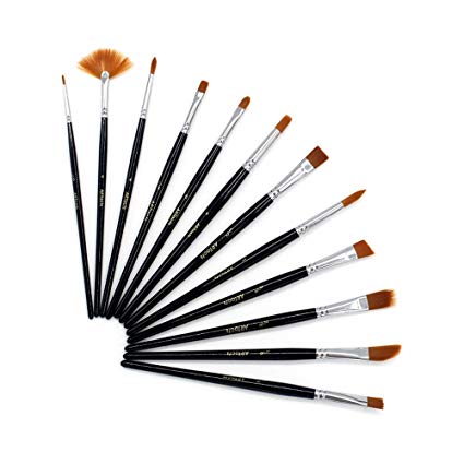 425x425 Zhi Jin Classical Wood Artist Painting Brushes