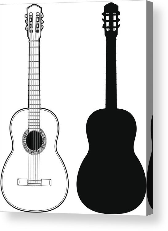 546x750 Classical Guitar Acrylic Print