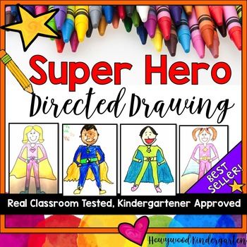 350x350 superhero directed drawing writing father's day resources +