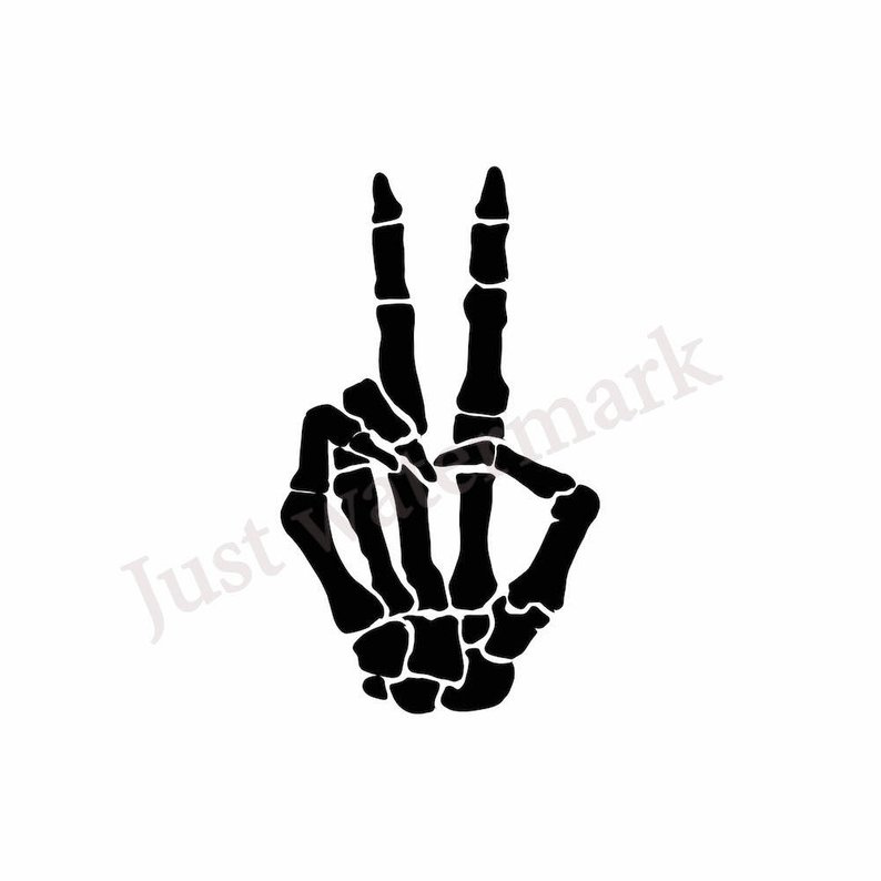 794x794 svgjpg skeleton hand showing fingers of victory sign black etsy