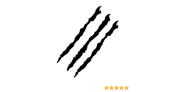 600x315 Wild Animal Claw Mark Vinyl Decal Sticker