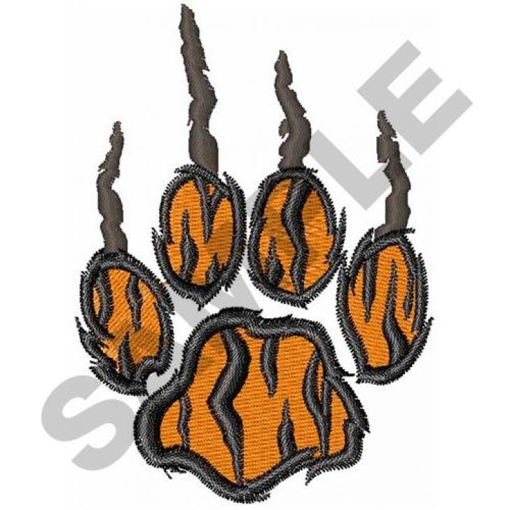 728x728 Tiger Claw Marks Drawing