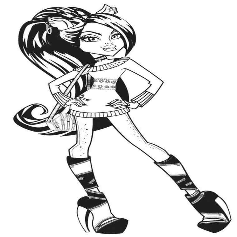 760x760 Coloriage Clawdeen Wolf Inspirant Best Coloriages Monster High