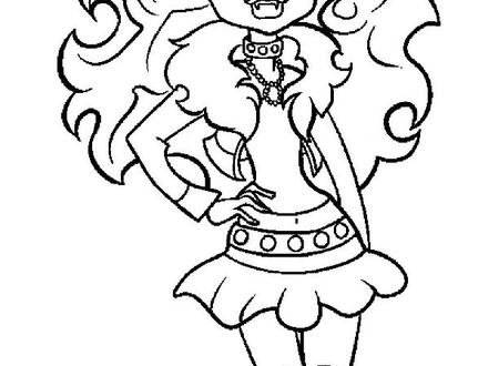 440x330 Kids N Funcom Coloring Pages Of Monster High, Clawdeen Wolf