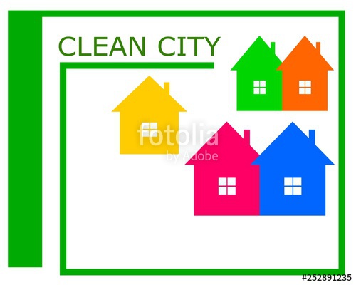 500x400 Vector Drawing Of A Clean City Logo Vector Drawing Clean City