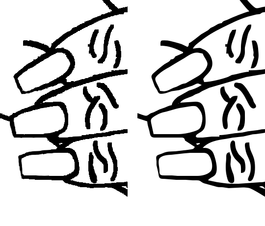 540x460 Clean Up Edges In Lineart In Gimp