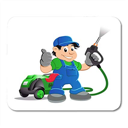 425x425 Nakamela Mouse Pads Clipart Cartoon Worker With Water