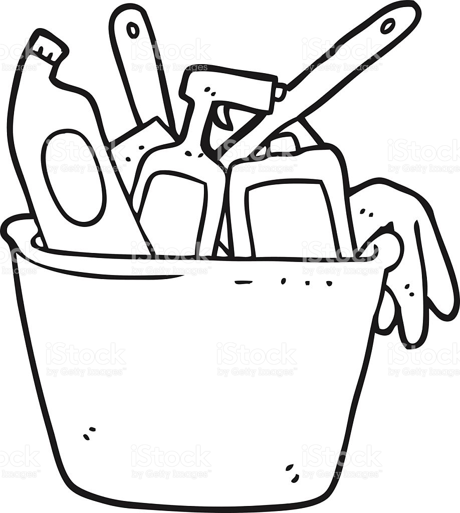 918x1024 Cleaning Materials Clipart Black And White