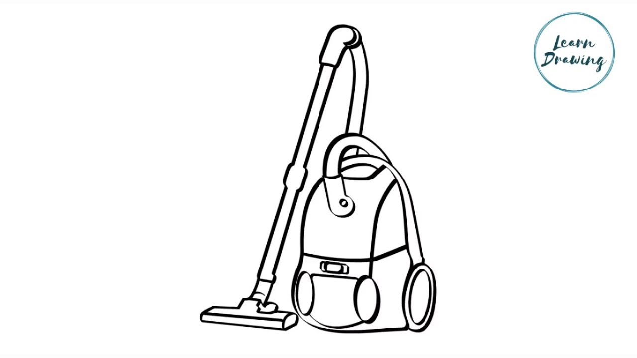1280x720 How To Draw A Vacuum Cleaner Step