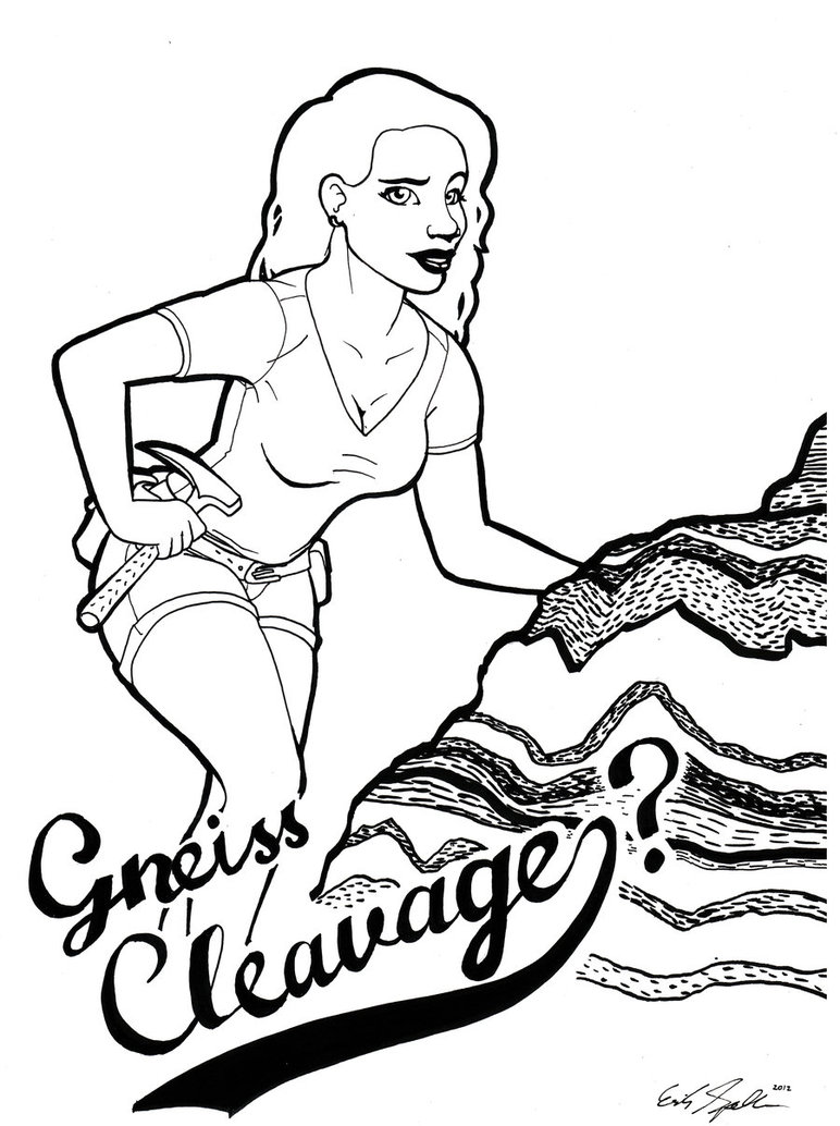 772x1034 Cleavage Drawing Gneiss Cleavage For Free Download