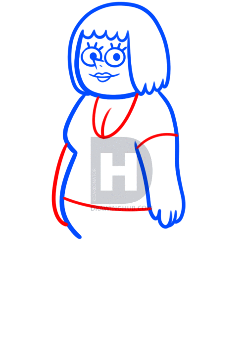 499x720 how to draw mary from clarence, step