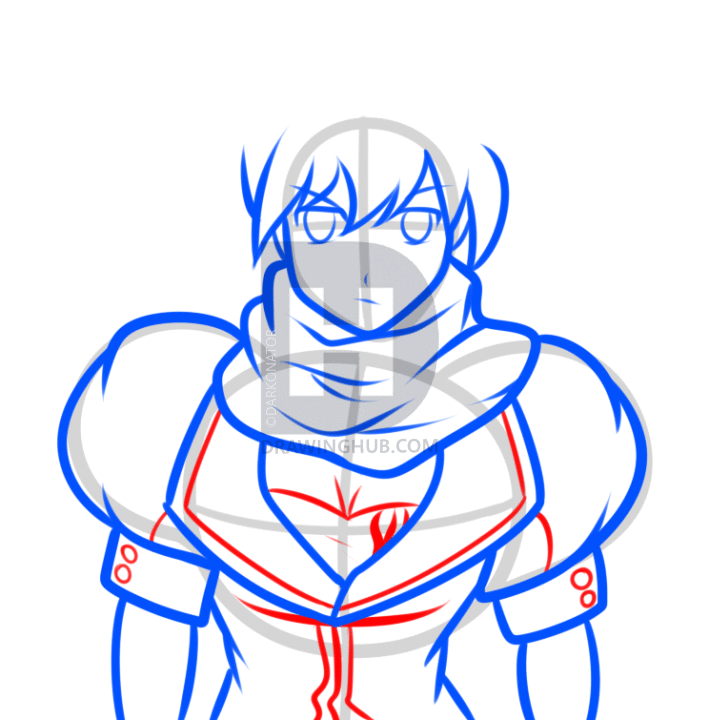 709x720 How To Draw Yang Xiao From Rwby, Step