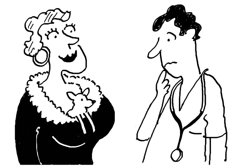 1000x701 Small Dog In A Lady's Cleavage