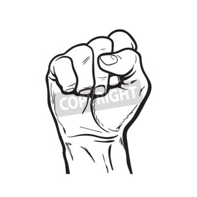 400x400 clenched fist hand clenched fist wall mural murals wrist