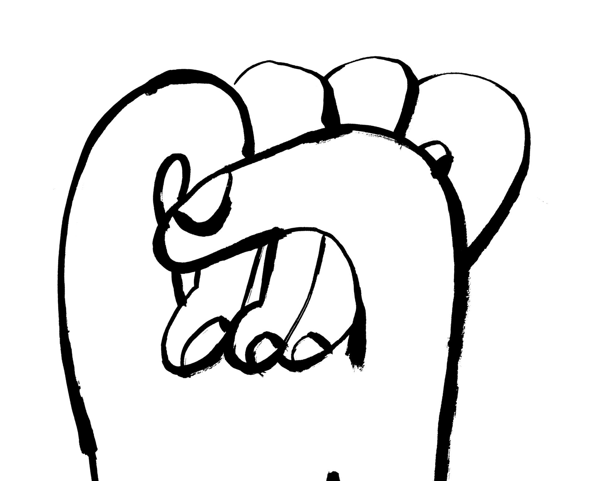 1920x1541 Protest Drawing Fist For Free Download