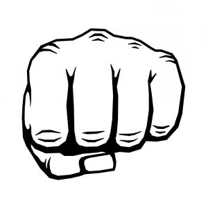 300x300 Punching Hand With Clenched Fist Vector Soidergi