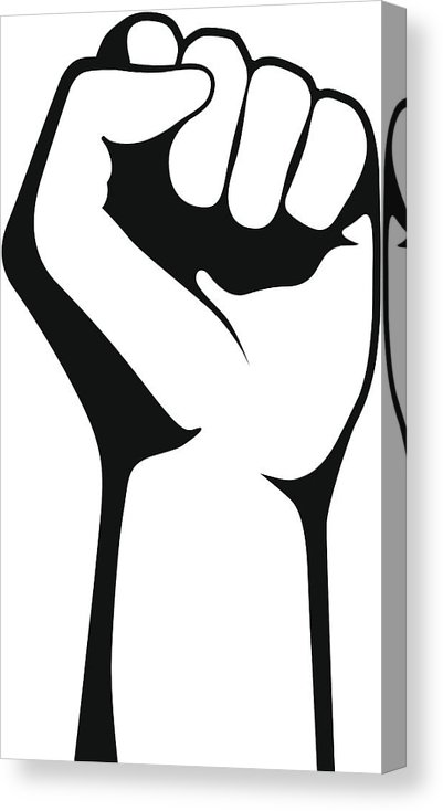 401x734 Clenched Fist Canvas Print Canvas Art
