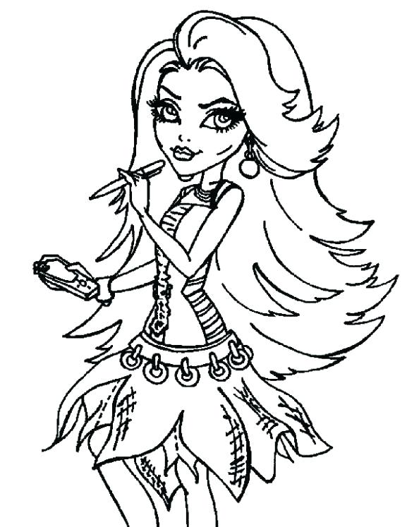 577x747 Cleo De Nile Coloring Pages Monster High G Pages