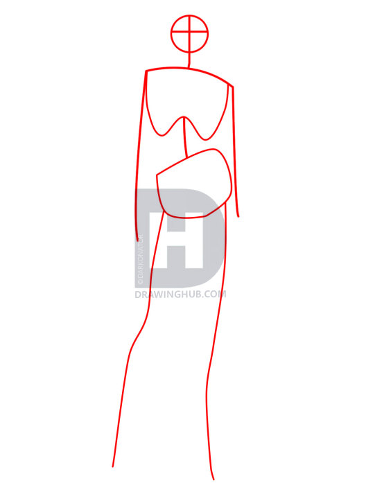 528x720 How To Draw Cleopatra, Step