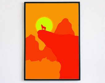 340x270 Cliff Drawing Etsy