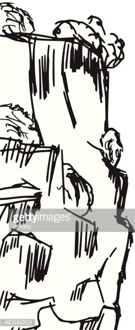 265x646 Cliff Premium Clipart