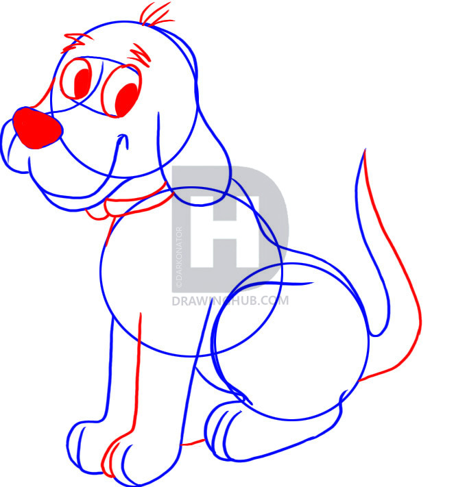 681x711 How To Draw Clifford The Big Red Dog, Step