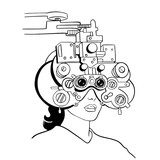 160x160 Drawing Of Visual Test To A Girl Ophthalmic Clinic Foroptero