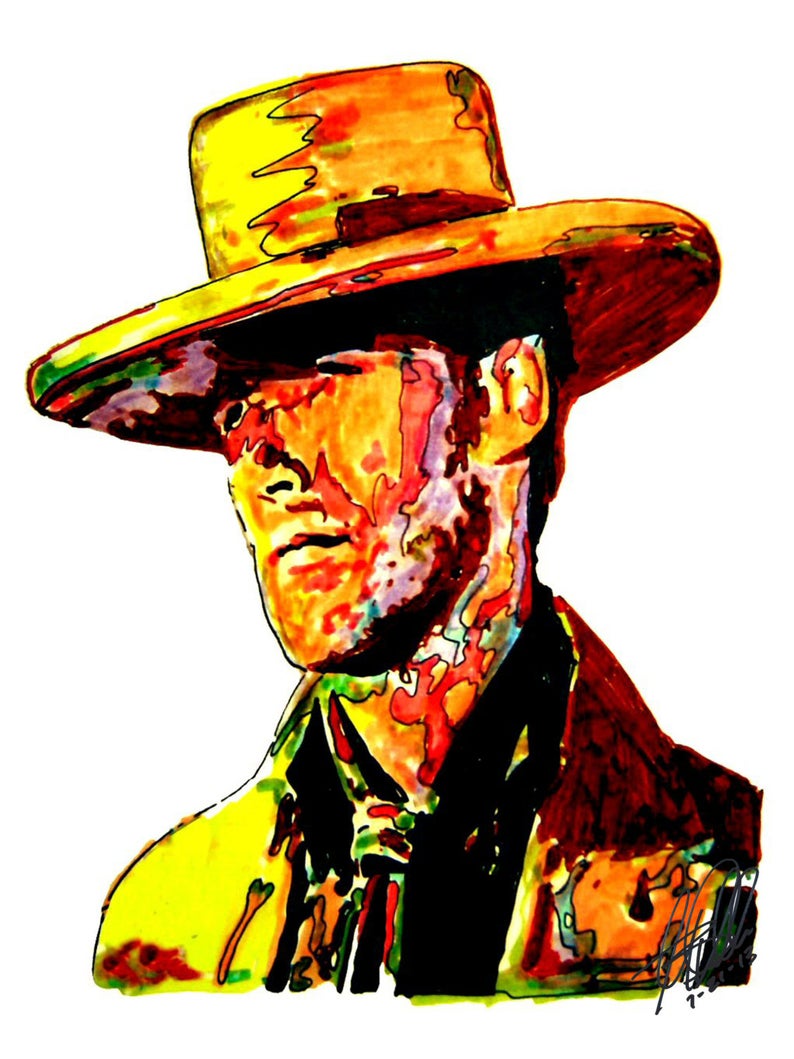 794x1059 clint eastwood poster from original dwg x etsy