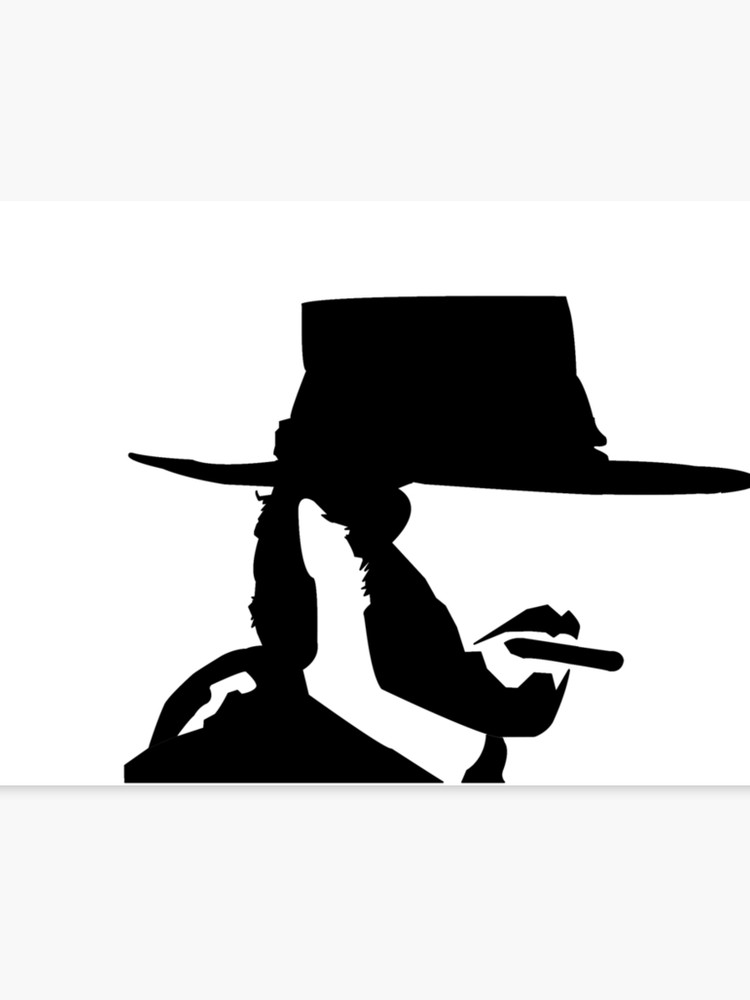 750x1000 clint eastwood vector canvas print