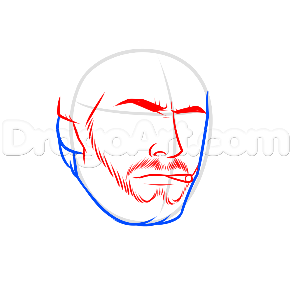 998x985 drawing clint eastwood, step