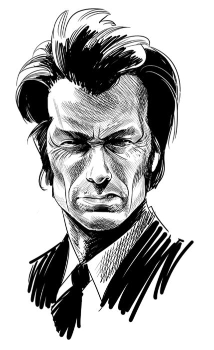 429x700 sketch of clint eastwood