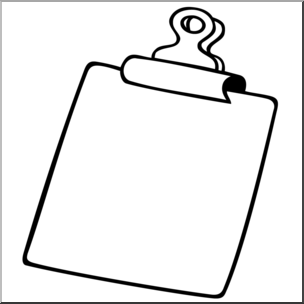 304x304 Clip Art Clipboard Bampw I Abcteach