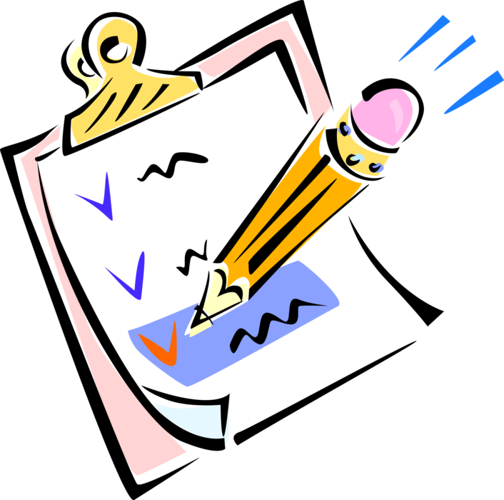 706x700 Pencil And Clipboard