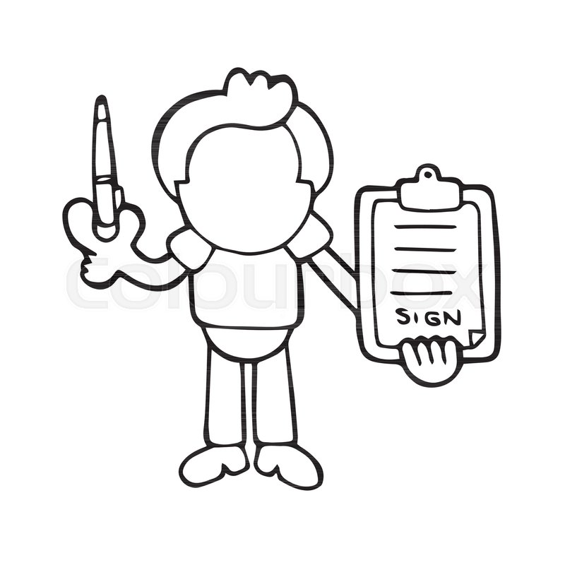 800x800 Vector Hand Drawn Cartoon Illustration Stock Vector Colourbox