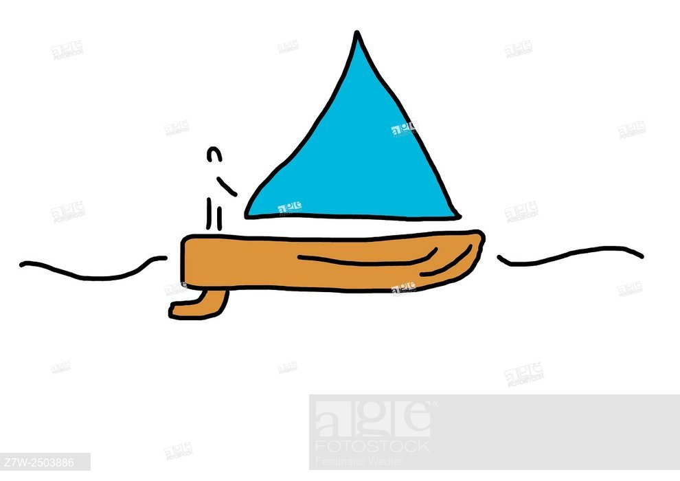 990x700 sailing boat with captain on sailing ship drawing illustrations