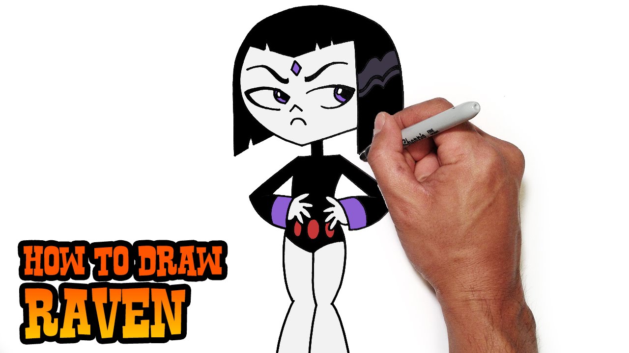 1280x720 How To Draw Raven Uncloaked Teen Titans Go