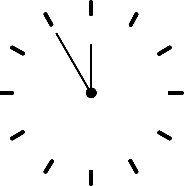 588x595 Clock Clip Art Free Vector In Open Office Drawing