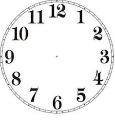 236x267 Awesome Printable Clock Face