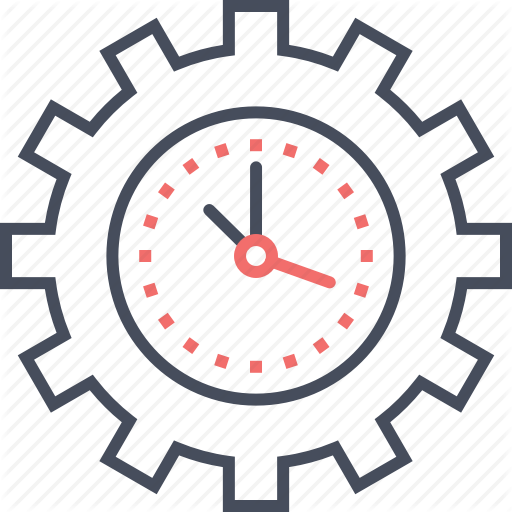 512x512 Transparent Gear Clock Transparent Png Clipart Free Download