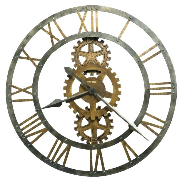 619x619 Clock With Gears Wall Grandfather Drawing Art Werk