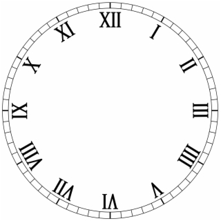 320x320 hd clock roman numerals clipart png
