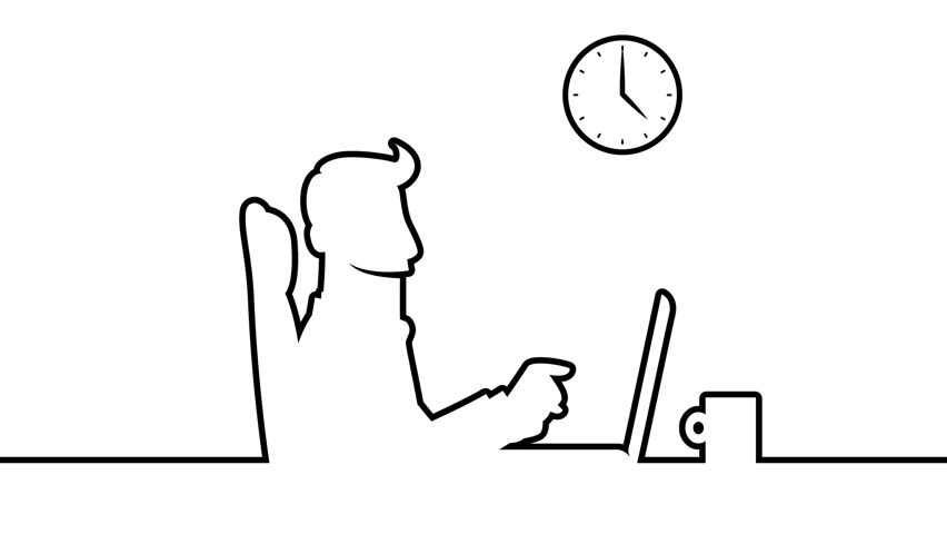 852x480 Line Art Animation Of A Stock Footage Video