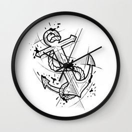264x264 Anchor Tattoo Wall Clocks