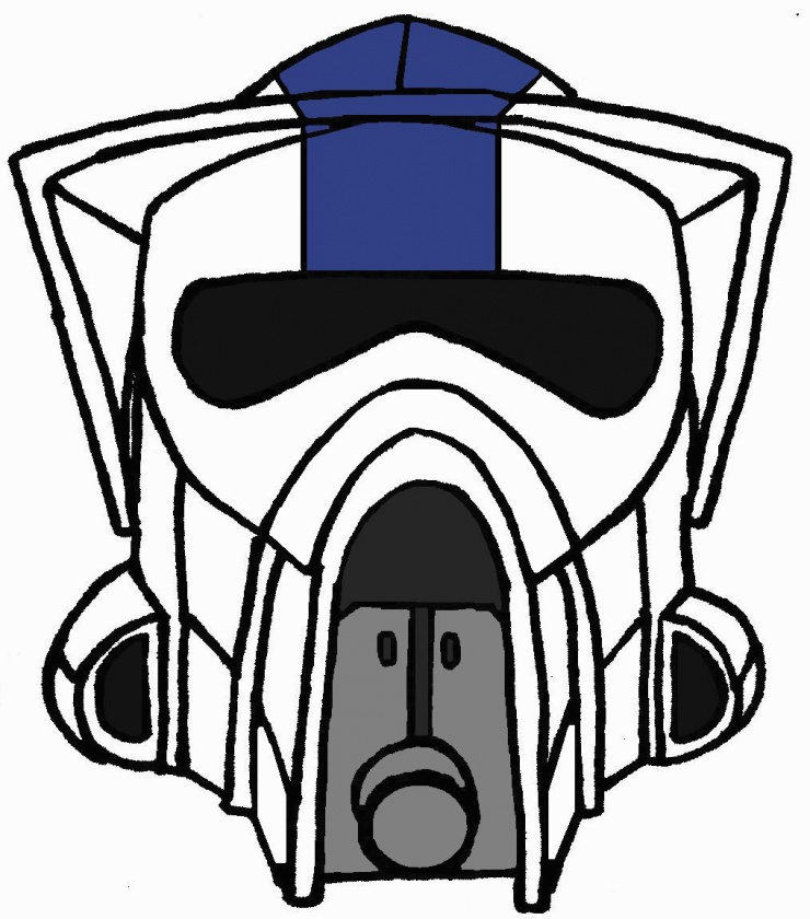 740x840 Awesome Clone Trooper Coloring Pages Picture