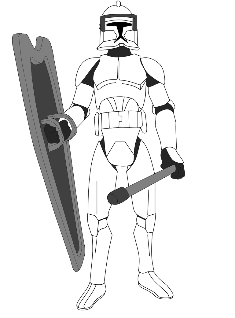 769x1040 Echo Drawing Clone Trooper Transparent Png Clipart Free Download