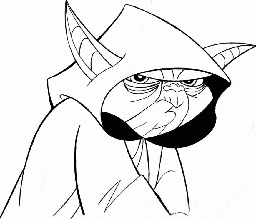 870x744 Yoda Star Wars Drawings