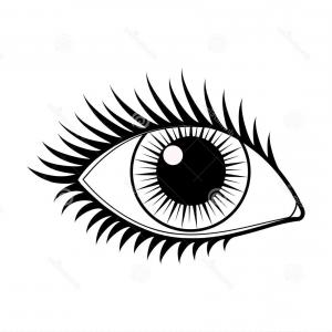 300x300 Closed Eyes With Black Eyelashes On A White Vector Soidergi