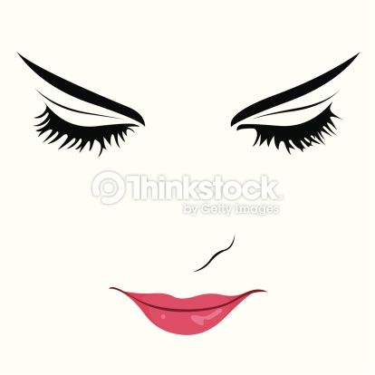 414x414 Woman's Face Clipart