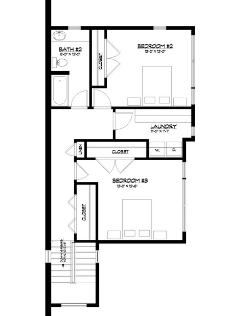 450x618 Contemporary Plan Square Feet, Bedrooms, Bathrooms
